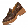 Γυναικεία casual παπούτσια 6041 croco καφέ συνδυασμός