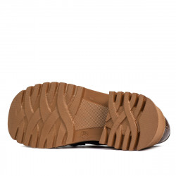 Γυναικεία casual παπούτσια 6041 croco καφέ συνδυασμός