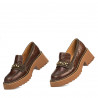 Γυναικεία casual παπούτσια 6041 croco καφέ συνδυασμός