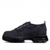 Γυναικεία casual παπούτσια 6043 indigo velur συνδυασμένα