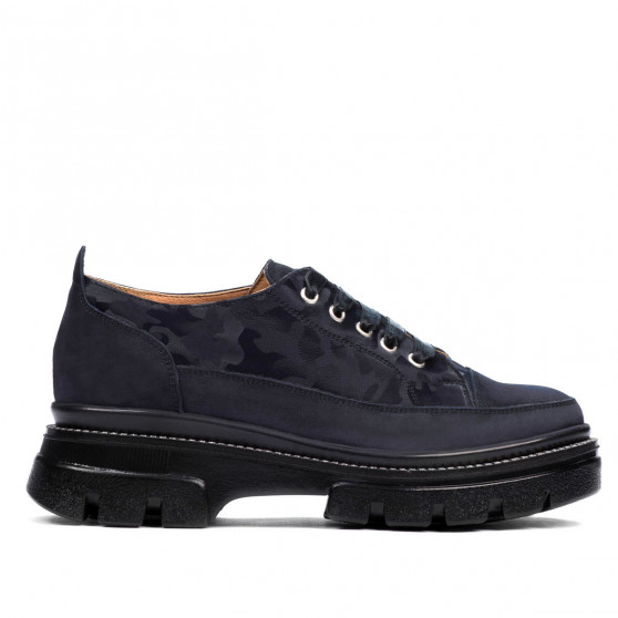 Γυναικεία casual παπούτσια 6043 indigo velur συνδυασμένα Γυναικεία casual παπούτσια 6043 indigo velur συνδυασμένα