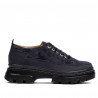 Γυναικεία casual παπούτσια 6043 indigo velur συνδυασμένα