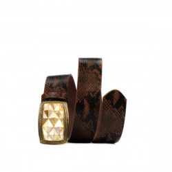Ζώνη unisex 03ld καφέ