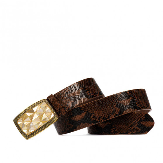 Ζώνη unisex 03ld καφέ Ζώνη unisex 03ld καφέ