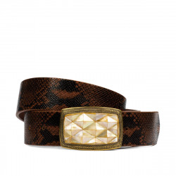 Ζώνη unisex 03ld καφέ