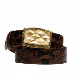 Ζώνη unisex 03ld καφέ