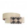 Ζώνη unisex 05ld λάκα μπεζ