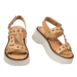 Γυναικείες σανδάλια 5083 camel