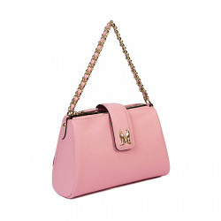 Τσάντα ώμου γυναικεία 003g ροζ baby pink