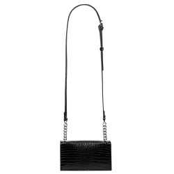 Τσάντα ώμου γυναικεία 020g 01 croco lac negru