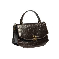 Γυναικεία τσάντα χειρός 023g croco dark brown