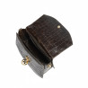 Γυναικεία τσάντα χειρός 023g croco dark brown