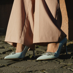 Γυναικεία κομψά παπούτσια 1300 baby blue lifestyle