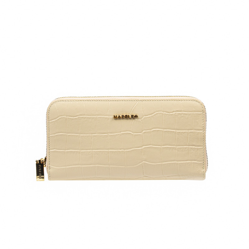 Γυναικείο πορτοφόλι 201g croco cream