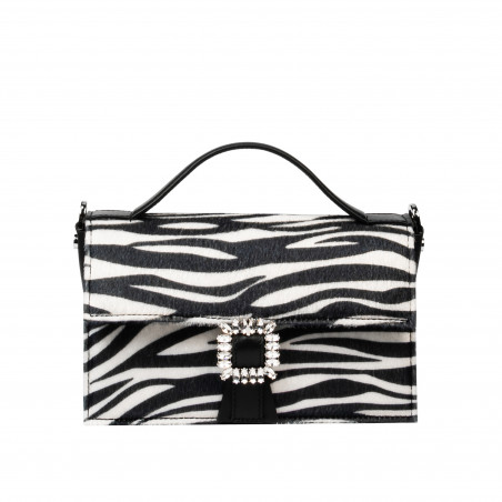 Γυναικεία τσάντα χειρός 039g 01 cavallino zebra