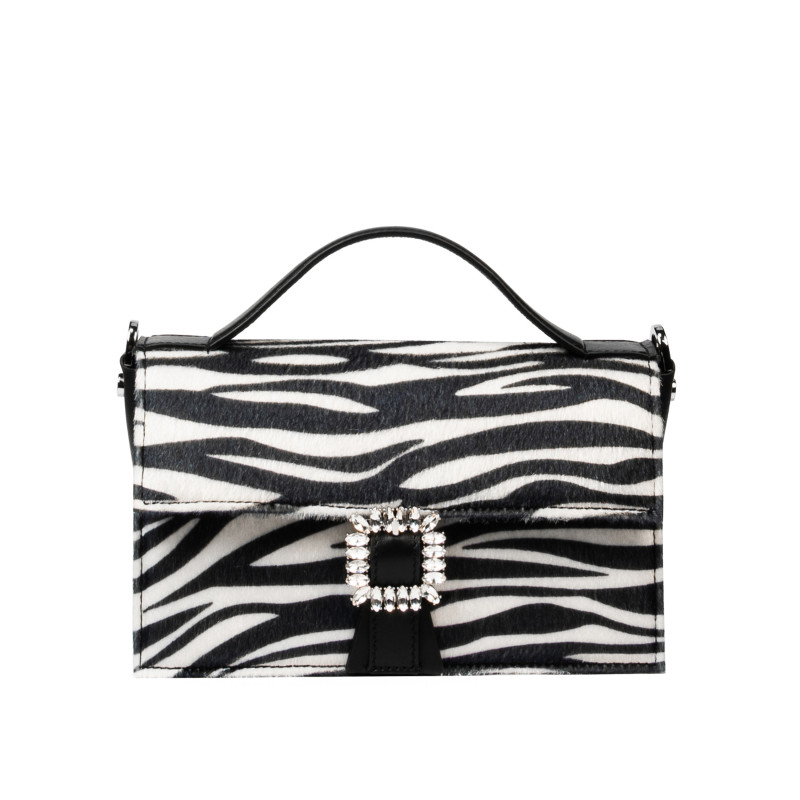 Γυναικεία τσάντα χειρός 039g 01 cavallino zebra