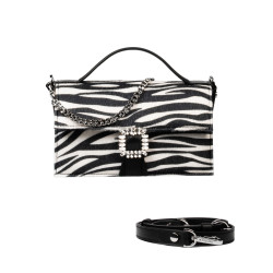Γυναικεία τσάντα χειρός 039g 01 cavallino zebra