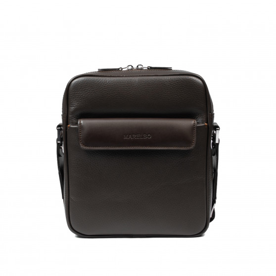 Ανδρική τσάντα ώμου 303g 01 dark brown Ανδρική τσάντα ώμου 303g 01 dark brown