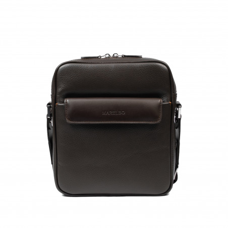 Ανδρική τσάντα ώμου 303g 01 dark brown