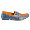 Μοκασίνια ανδρικά 737 indigo+καφέ