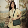 Τσάντα ώμου γυναικεία 040g forest green lifestyle
