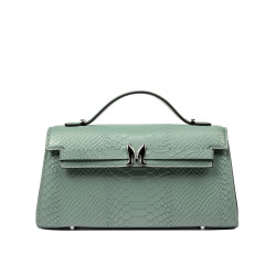 Γυναικεία τσάντα ώμου 041g 01 croco pistachio