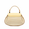 Τσάντα γυναικεία χειρός 042g butter yellow+raffia