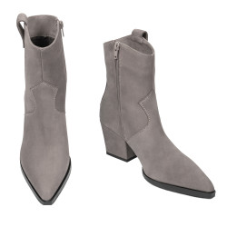 Γυναικείες μπότες με τακούνι 1411 nubuck άμμου