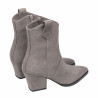Γυναικείες μπότες με τακούνι 1411 nubuck άμμου