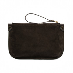 Γυναικεία τσάντα χειρός 211g suede coffee