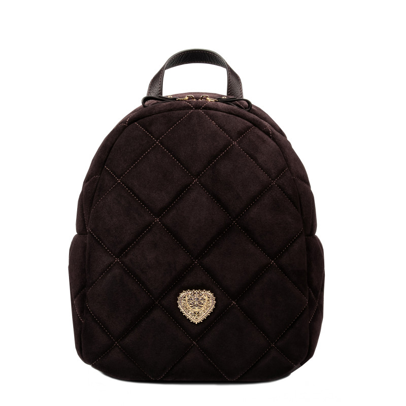 Γυναικεία τσάντα πλάτης 307g suede coffee