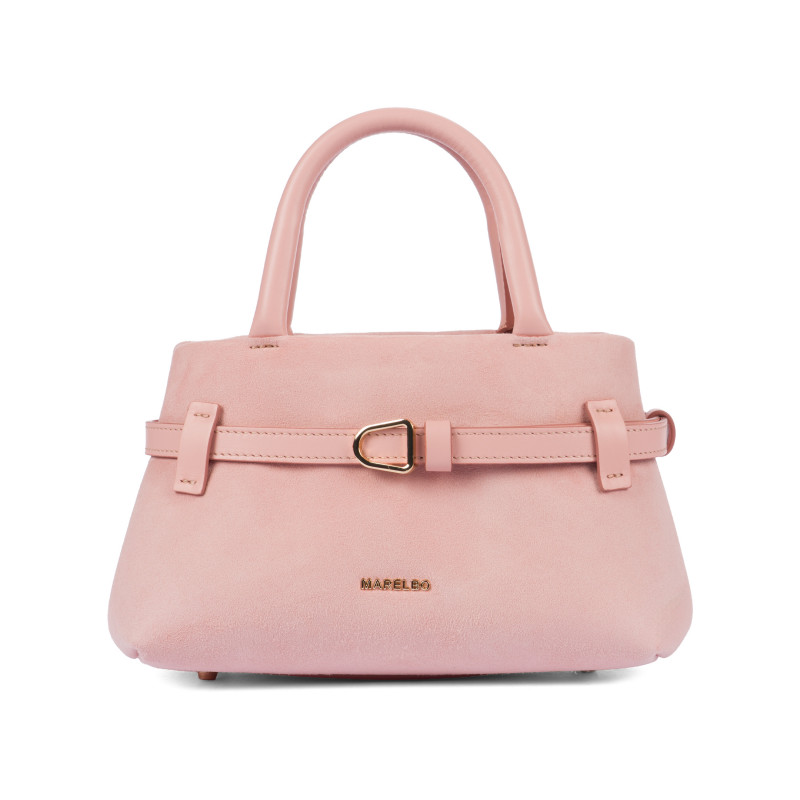 Τσάντα γυναικεία χειρός 056g camoscio baby pink