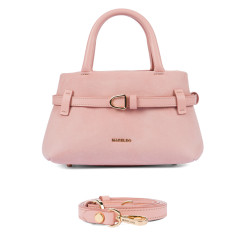 Τσάντα γυναικεία χειρός 056g camoscio baby pink