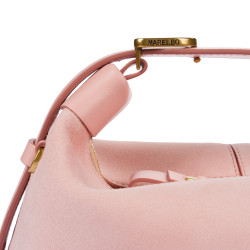 Τσάντα χειρός γυναικεία 037g camoscio baby pink