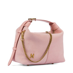 Τσάντα χειρός γυναικεία 037g camoscio baby pink