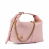 Τσάντα χειρός γυναικεία 037g camoscio baby pink