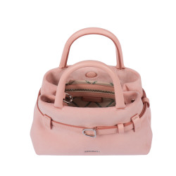 Γυναικεία τσάντα χειρός 056g 01 camoscio baby pink