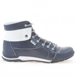 Ανδρικά μποτάκια 421 indigo+λευκό