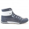 Ανδρικά μποτάκια 421 indigo+λευκό