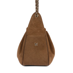Γυναικεία τσάντα ώμου 062g suede camel