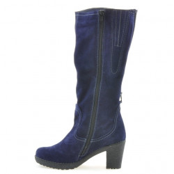 Μπότες γυναικείες 3258 indigo velur
