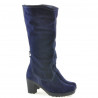 Μπότες γυναικείες 3258 indigo velur