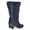 Μπότες γυναικείες 3258 indigo velur