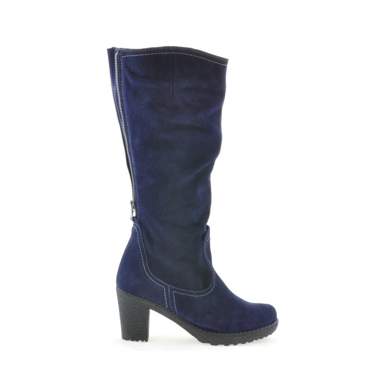 Μπότες γυναικείες 3258 indigo velur