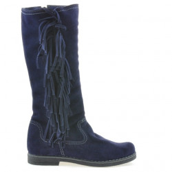 Μπότες γυναικείες 3243 indigo velur